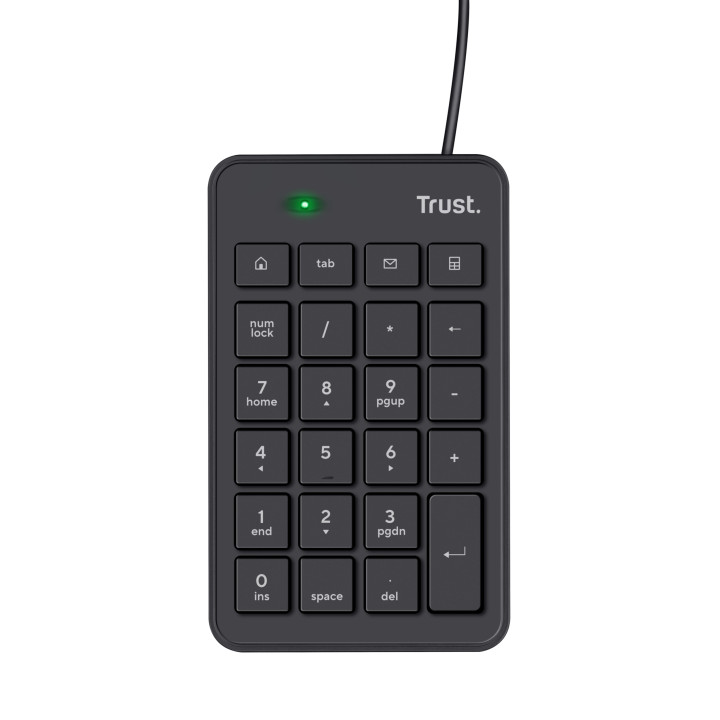 Trust 22221 clavier numérique PC portable/de bureau USB Noir — vue 2