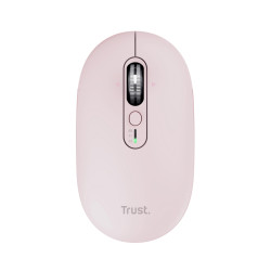 Trust Seron Slim Multi — Souris sans fil récepteur USB/Bluetooth, rose