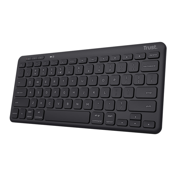 Trust Lyra clavier Maison Bluetooth AZERTY Français Noir — vue 1