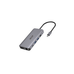 Acer 12-in-1 Type-C Dongle Avec fil USB 3.2 Gen 1 (3.1 Gen 1) Type-C Argent — vue 1