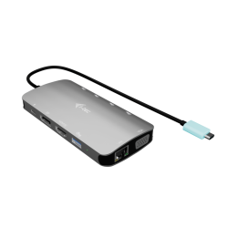 i-tec C31NANOTRIDOCKPD — Dock Metal Nano USB-C HDMI, DisplayPort et VGA