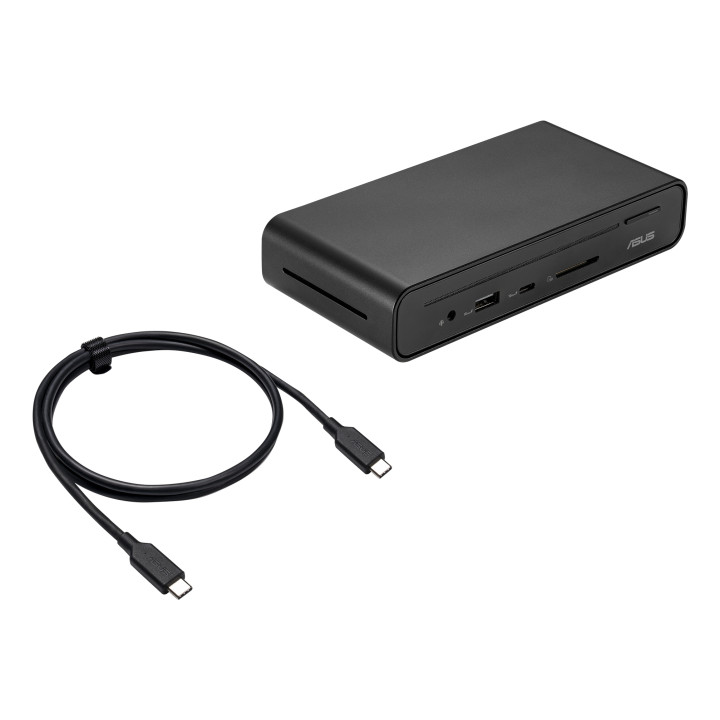 ASUS Triple Display USB-C Dock Duo DC301 Avec fil Noir — vue 4