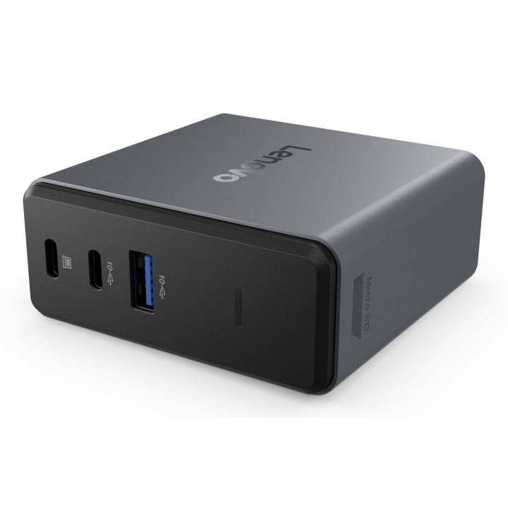 Lenovo X9 Charging GaN Dock Avec fil USB 3.2 Gen 2 (3.1 Gen 2) Type-C Gris — vue 5