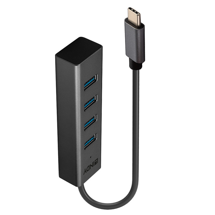 Lindy Hub USB 3.2 Gen 1 Type C 4 ports — vue 1