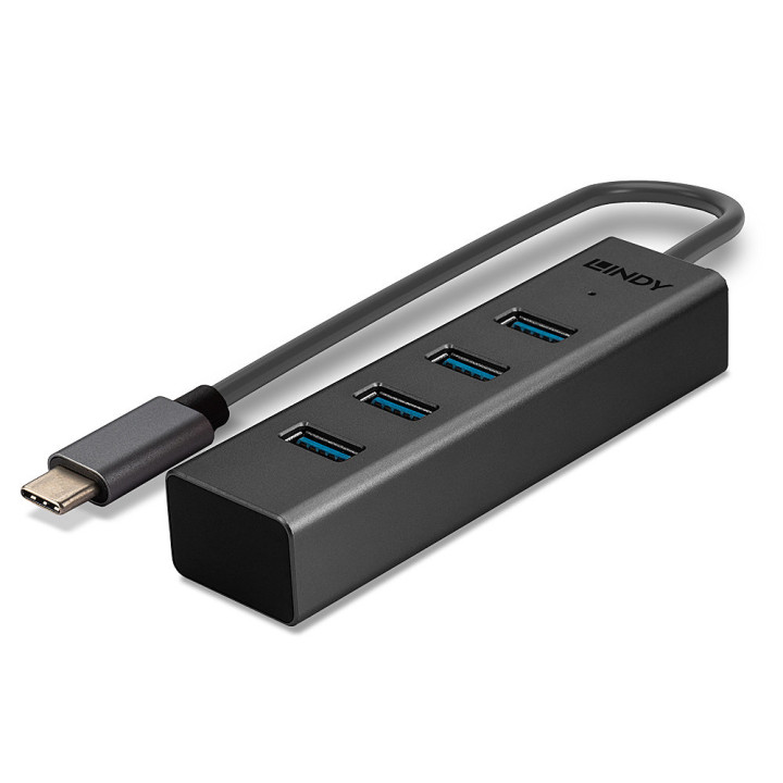 Lindy Hub USB 3.2 Gen 1 Type C 4 ports — vue 5