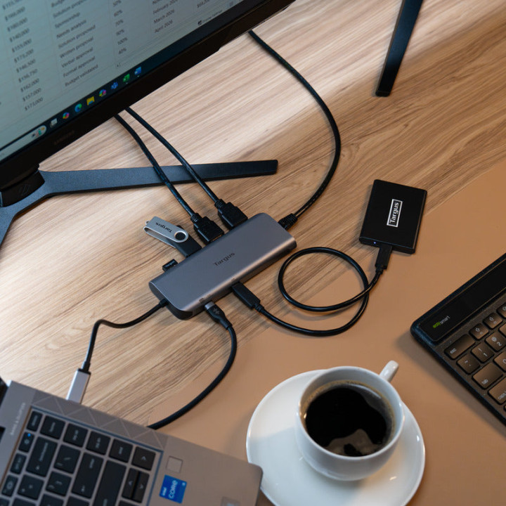 Targus DOCK427GL station d'accueil Avec fil USB 3.2 Gen 2 (3.1 Gen 2) Type-C Gris — vue 5
