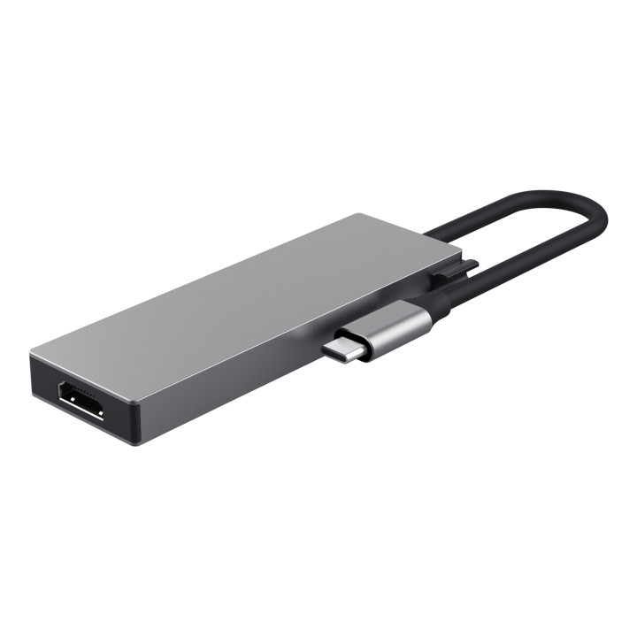 Trust 26062 hub & concentrateur USB Type-C Gris — vue 3
