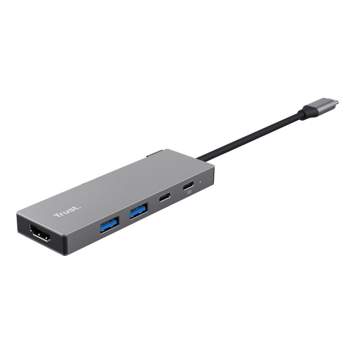 Trust 26062 hub & concentrateur USB Type-C Gris — vue 4