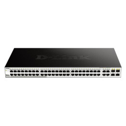 D-Link DGS-1210-52 Géré L2 Gigabit Ethernet (10/100/1000) 1U Noir — vue 1