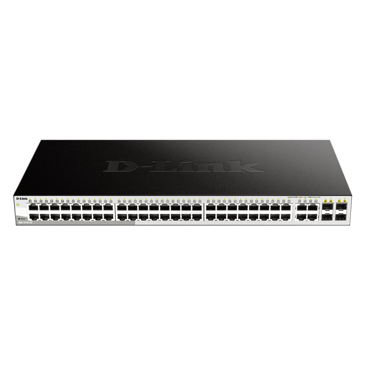 D-Link DGS-1210-52 Géré L2 Gigabit Ethernet (10/100/1000) 1U Noir — vue 1