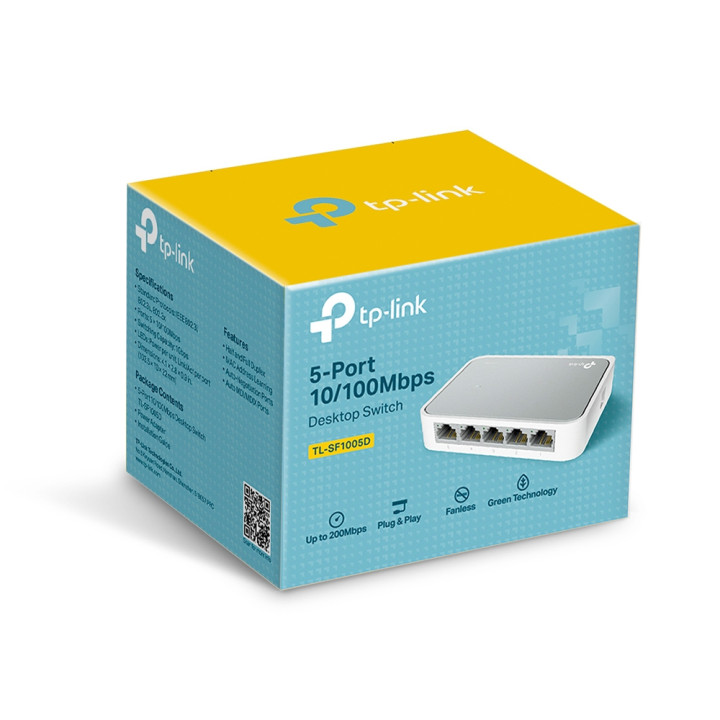 TP-Link TL-SF1005D commutateur réseau Non-géré Fast Ethernet (10/100) — vue 3