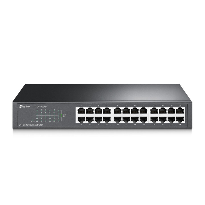 TP-Link TL-SF1024D commutateur réseau Non-géré Fast Ethernet (10/100) Gris — vue 1