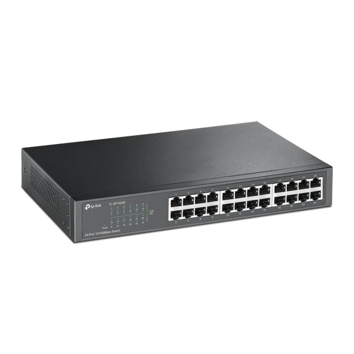 TP-Link TL-SF1024D commutateur réseau Non-géré Fast Ethernet (10/100) Gris — vue 2