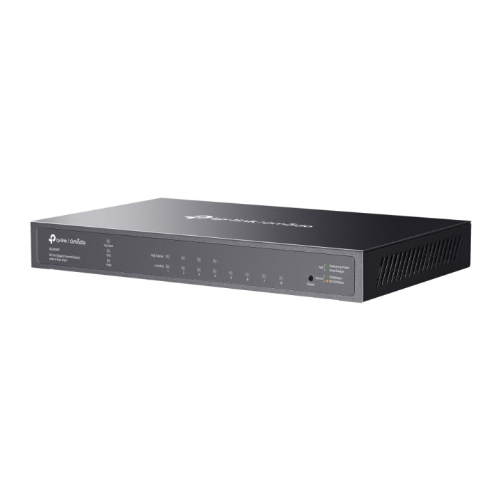 TP-Link Omada TL-SG2008P Géré L2/L2+ Gigabit Ethernet (10/100/1000) Connexion Ethernet, supportant l'alimentat — vue 3