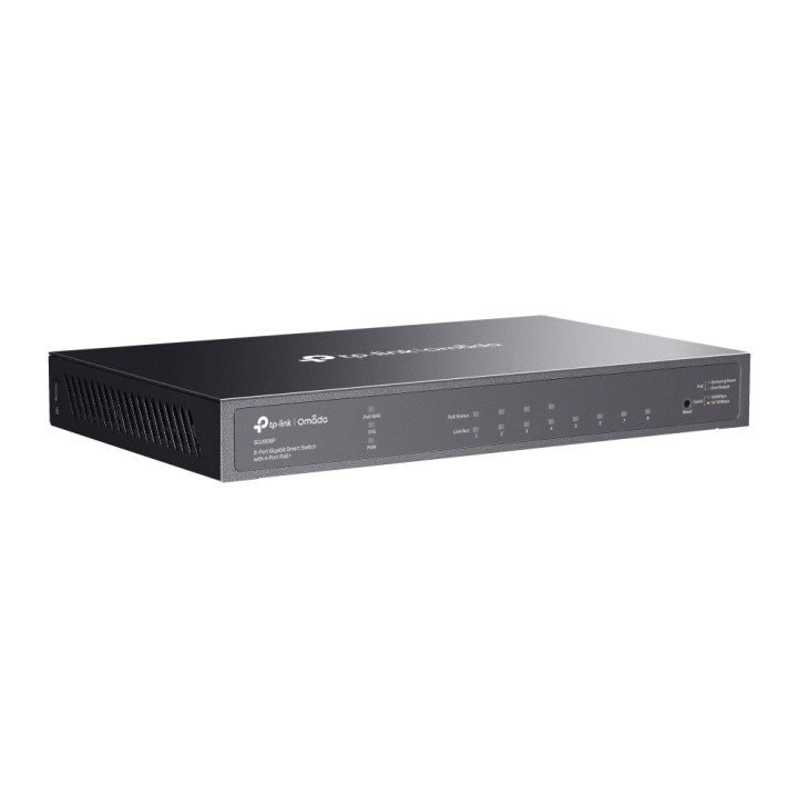 TP-Link Omada TL-SG2008P Géré L2/L2+ Gigabit Ethernet (10/100/1000) Connexion Ethernet, supportant l'alimentat — vue 4