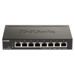 D-Link DGS-1100-08PV2 Géré L2/L3 Gigabit Ethernet (10/100/1000) Connexion Ethernet, supportant l'alimentation  — vue 1