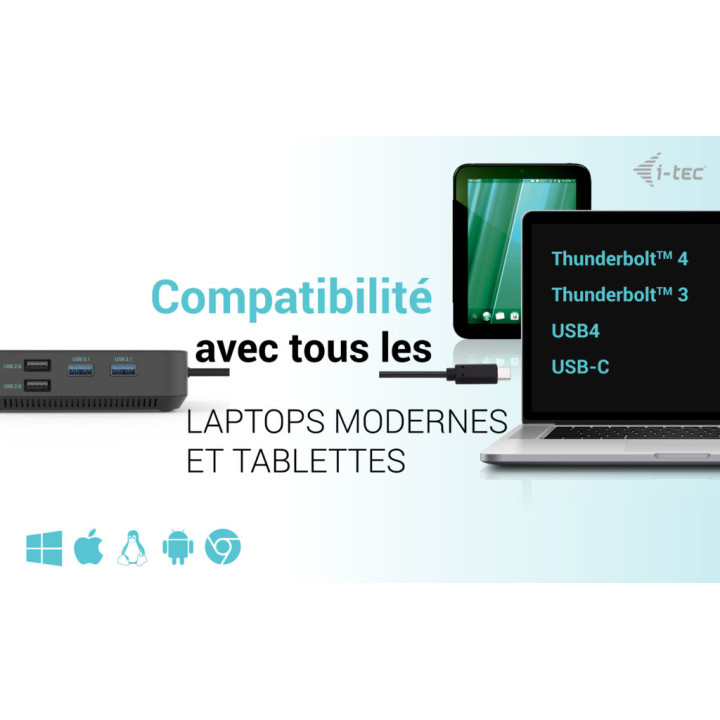 i-tec C31TRI4KDPDPRO100 — vue 5