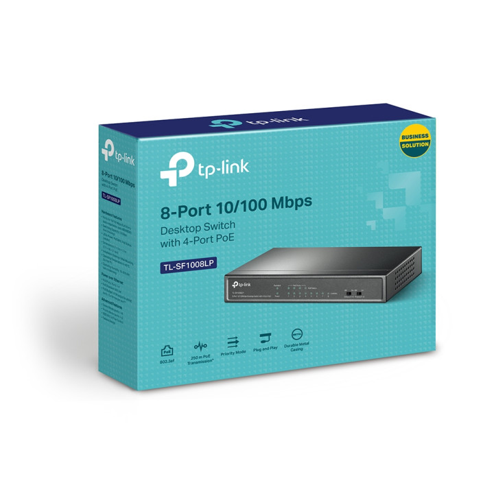 TP-Link TL-SF1008LP commutateur réseau Non-géré Fast Ethernet (10/100) Connexion Ethernet, supportant l'alimen — vue 3