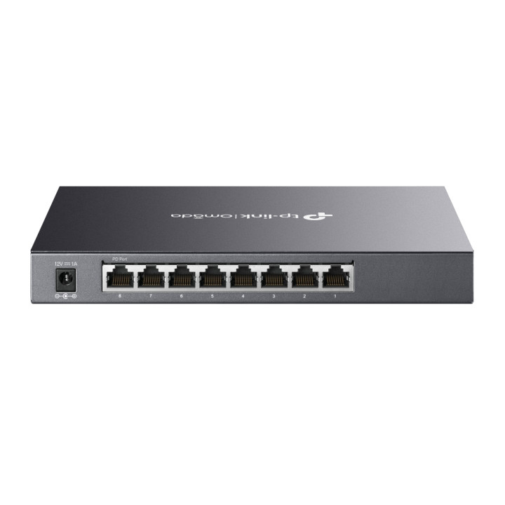 TP-Link Omada SG2008 commutateur réseau Géré L2/L2+ Gigabit Ethernet (10/100/1000) Noir — vue 2