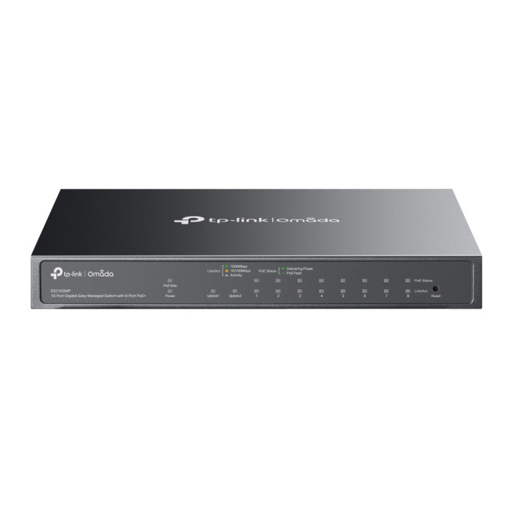 TP-Link Omada ES210GMP commutateur réseau Géré Gigabit Ethernet (10/100/1000) Connexion Ethernet, supportant l — vue 1