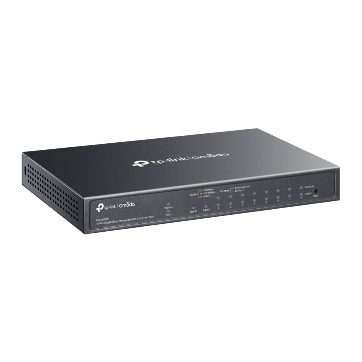 TP-Link Omada ES210GMP commutateur réseau Géré Gigabit Ethernet (10/100/1000) Connexion Ethernet, supportant l — vue 3
