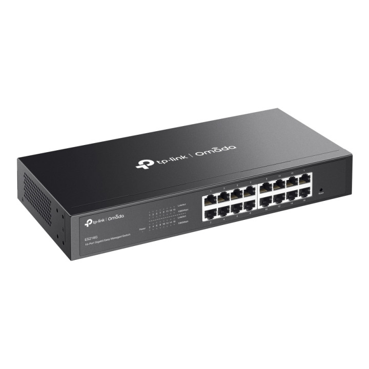 TP-Link Omada ES216G commutateur réseau Géré L2 Gigabit Ethernet (10/100/1000) Noir — vue 1
