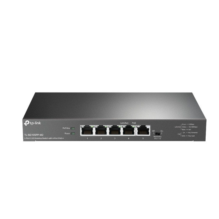 TP-Link TL-SG105PP-M2 commutateur réseau Non-géré Gigabit Ethernet (10/100/1000) Connexion Ethernet, supportan — vue 1