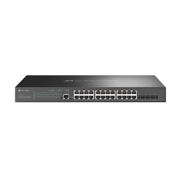 TP-Link Omada SG3428XMP commutateur réseau Géré L2+ Gigabit Ethernet (10/100/1000) Connexion Ethernet, support — vue 1