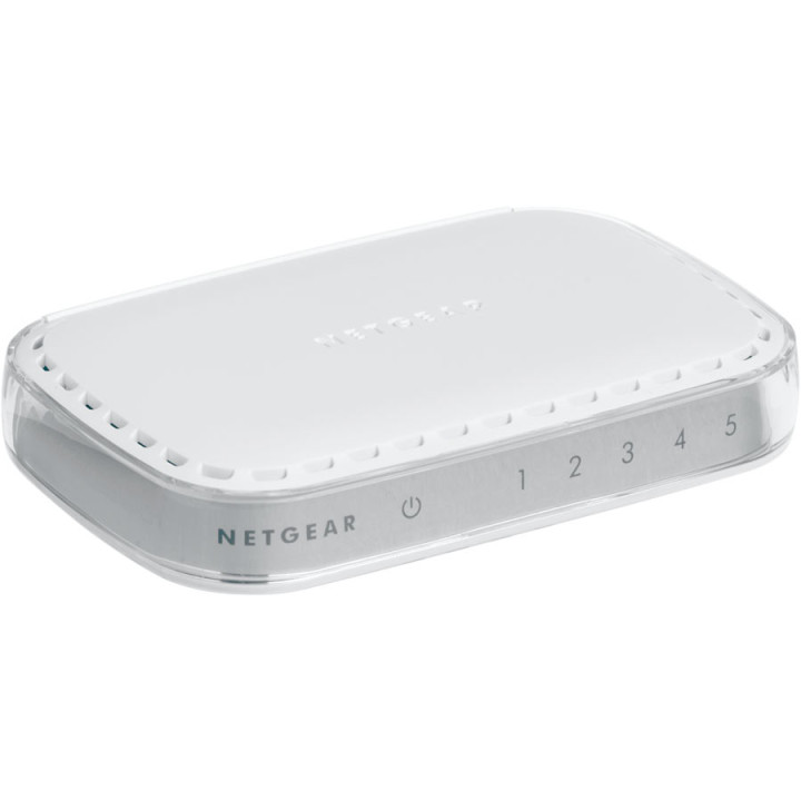 NETGEAR GS605 Non-géré L2 Gigabit Ethernet (10/100/1000) Blanc — vue 1