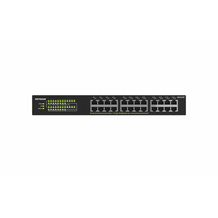 NETGEAR GS324P Non-géré Gigabit Ethernet (10/100/1000) Connexion Ethernet, supportant l'alimentation via ce po — vue 4