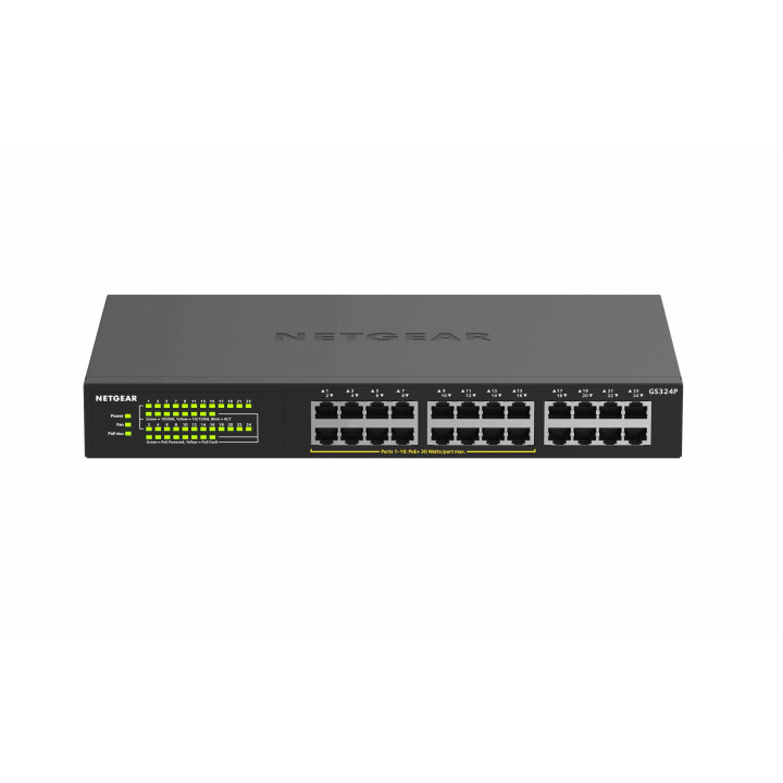 NETGEAR GS324P Non-géré Gigabit Ethernet (10/100/1000) Connexion Ethernet, supportant l'alimentation via ce po — vue 5