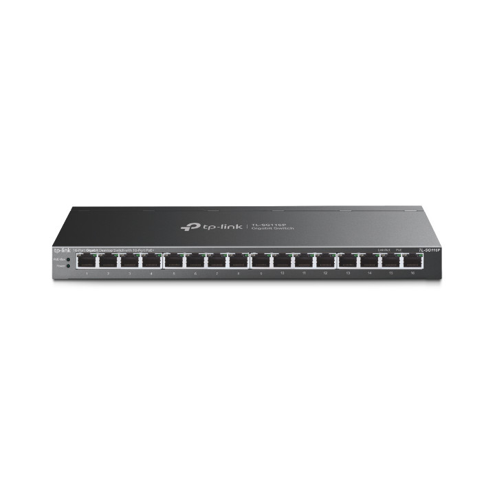 TP-Link TL-SG116P commutateur réseau Non-géré Gigabit Ethernet (10/100/1000) Connexion Ethernet, supportant l' — vue 1