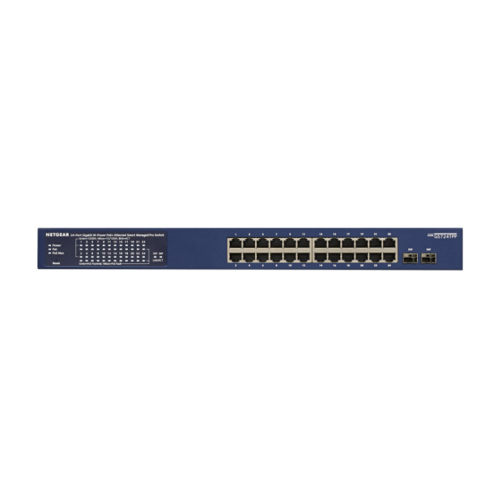 NETGEAR GS724TP Géré L2/L3/L4 Gigabit Ethernet (10/100/1000) Connexion Ethernet, supportant l'alimentation via — vue 2