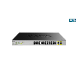 D-Link DGS-1026MP commutateur réseau Non-géré Gigabit Ethernet (10/100/1000) Connexion Ethernet, supportant l' — vue 1