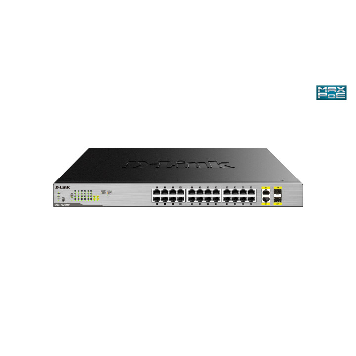 D-Link DGS-1026MP commutateur réseau Non-géré Gigabit Ethernet (10/100/1000) Connexion Ethernet, supportant l' — vue 1