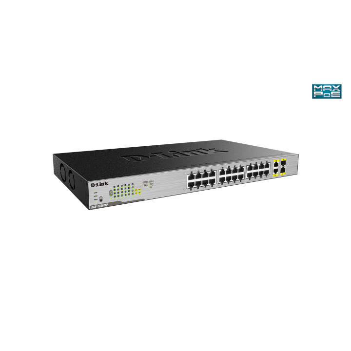 D-Link DGS-1026MP commutateur réseau Non-géré Gigabit Ethernet (10/100/1000) Connexion Ethernet, supportant l' — vue 3