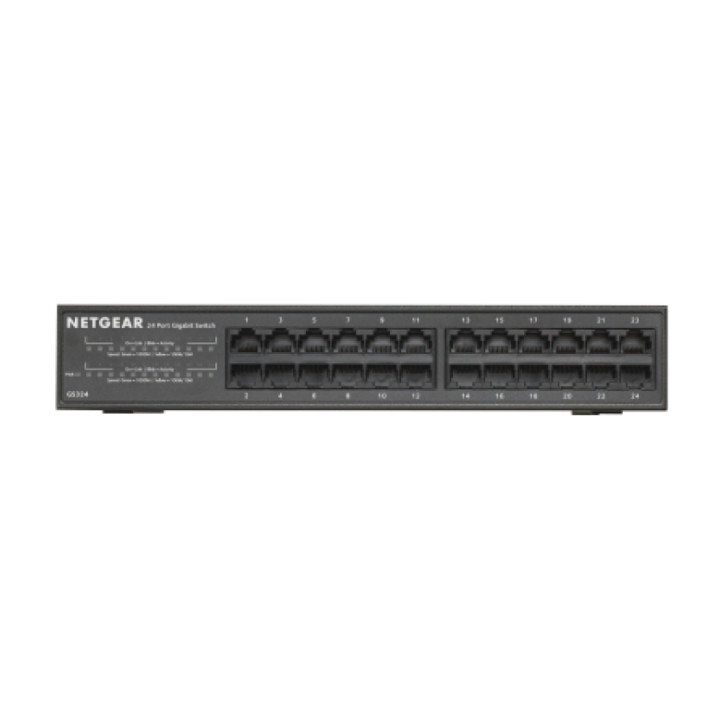 NETGEAR GS324 Non-géré Gigabit Ethernet (10/100/1000) Noir — vue 2