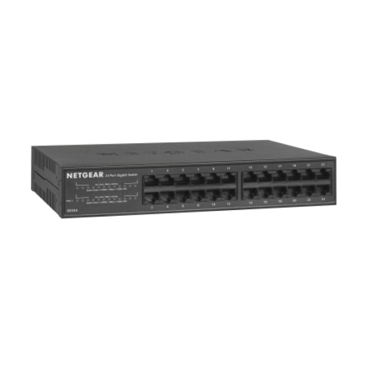 NETGEAR GS324 Non-géré Gigabit Ethernet (10/100/1000) Noir — vue 3