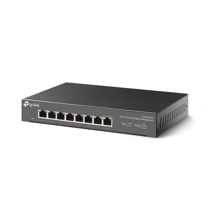 TP-Link TL-SG108-M2 commutateur réseau Non-géré 2.5G Ethernet (100/1000/2500) Noir — vue 1