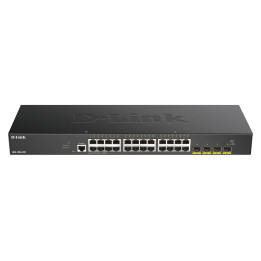 D-Link DGS-1250-28X Géré L3 Gigabit Ethernet (10/100/1000) Noir — vue 1