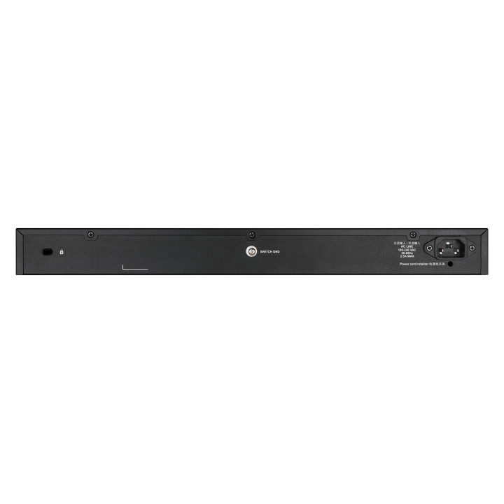 D-Link DGS-1250-52X Géré L3 Gigabit Ethernet (10/100/1000) Noir — vue 3
