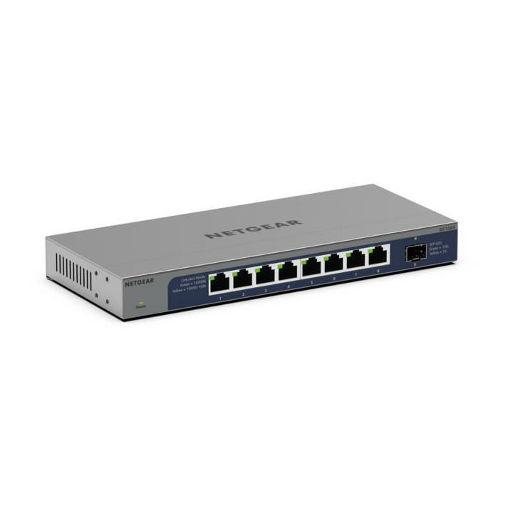 NETGEAR GS108X Non-géré L2 Gigabit Ethernet (10/100/1000) Gris — vue 1