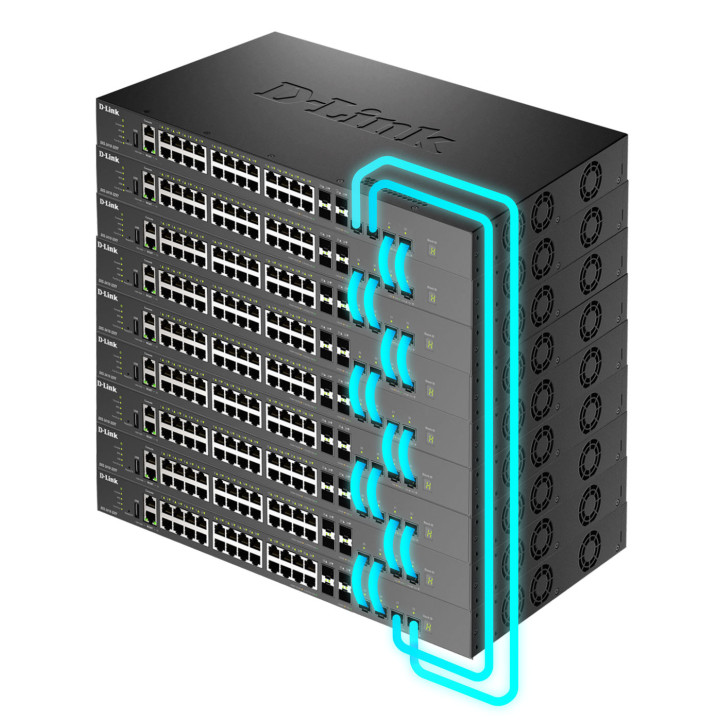 D-Link DXS-3410-32XY commutateur réseau Géré L3 Fast Ethernet (10/100) Noir — vue 4