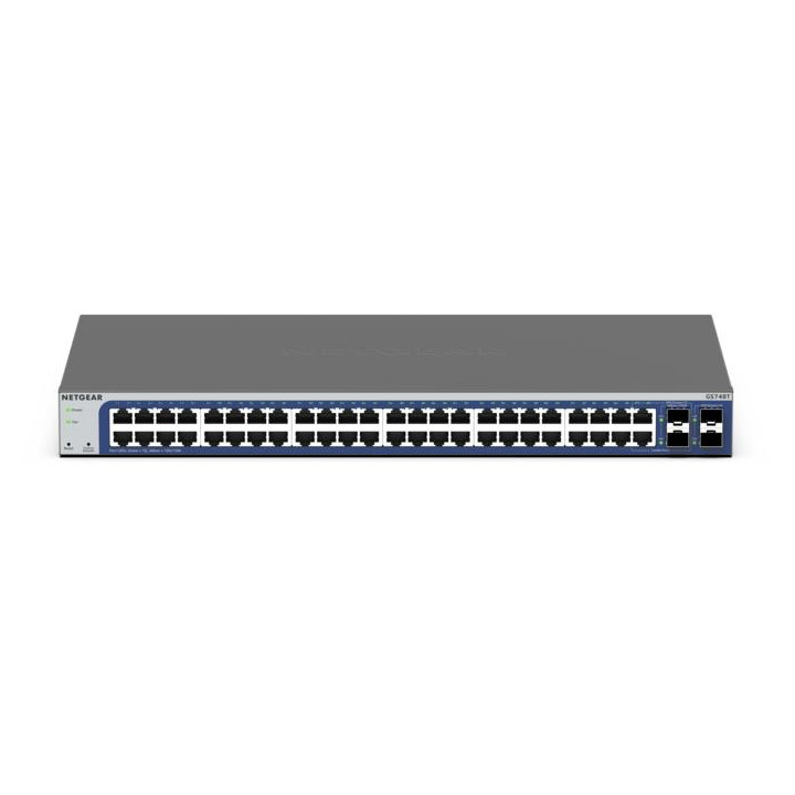 NETGEAR GS748T Géré L2/L3/L4 Gigabit Ethernet (10/100/1000) Noir, Gris — vue 3