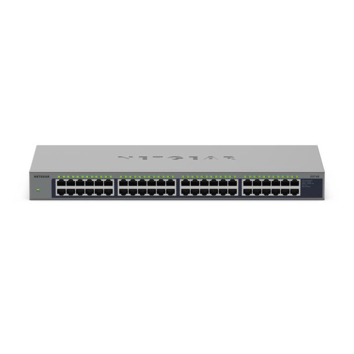 NETGEAR GS748 Non-géré Gigabit Ethernet (10/100/1000) Gris — vue 1