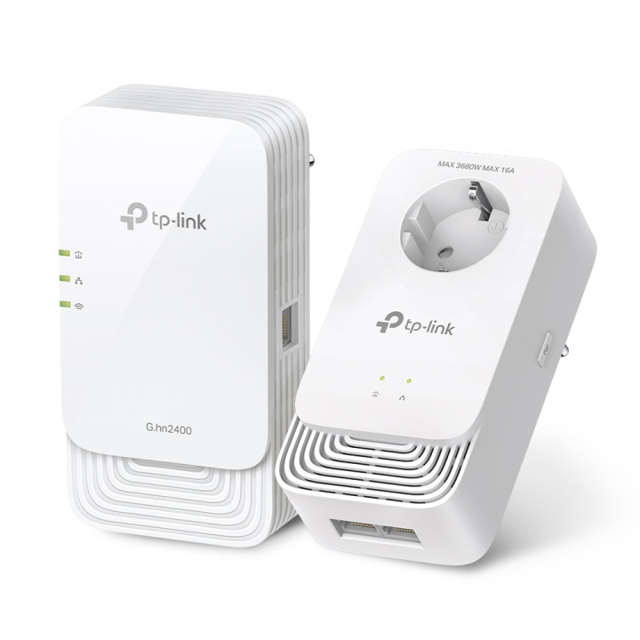 TP-Link CPL G.hn 2400 1428 Mbit/s Ethernet/LAN Wifi Blanc — vue 1