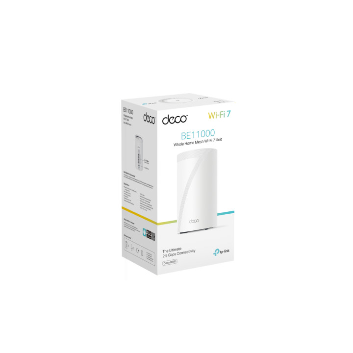 TP-Link Deco BE65 Tri-bande (2,4 GHz / 5 GHz / 6 GHz) Wi-Fi 7 (802.11be) Blanc 4 Interne — vue 4