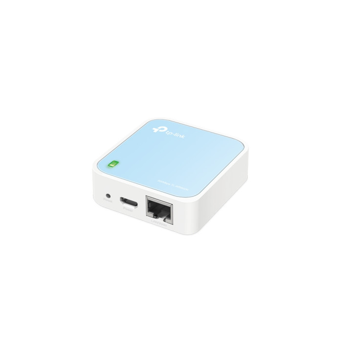 TP-Link TL-WR802N routeur sans fil Fast Ethernet Monobande (2,4 GHz) Bleu, Blanc — vue 2