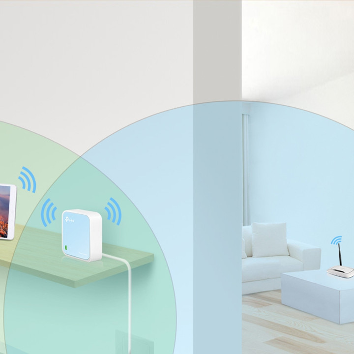 TP-Link TL-WR802N routeur sans fil Fast Ethernet Monobande (2,4 GHz) Bleu, Blanc — vue 5