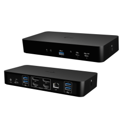 i-tec CAINTGDUAL4KDOCPD — Dock universel Intelligent DisplayLink HDMI et DisplayPort